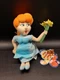 Vintage 1999 Stuffins Rocky & Bullwinkle Nell Fenwick 9in. Plush Figure Toy
