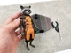 Rocket Stand Figure Hot Toys Rocket HT MMS254 Guardians Of The Galaxy 1/6 Scale