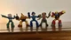 Mega Man 1994 Mini Figures Capcom Vintage Bandai LOT OF 5