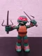 TEENAGE MUTANT NINJA TURTLES 10" Raphael STRETCH N SHOUT,  NICKELODEON 2014