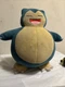 Pokemon WCT Snooze Action Snorlax Large Plush 11&rdquo; Talking Sound Tested & Working