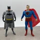NJ Croce Superman Batman Bendable Action Figures DC Comics Lot of 2 Some Wear