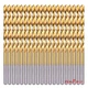 20-piece 13/64" Round Shank HSS Titanium Coated Twist Drill Bits for Metal