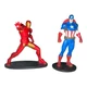 Disney CAPTAIN AMERICA & IRON MAN Avengers FIGURINES Cake TOPPERS Marvel EUC