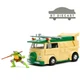 JADA TNMT NINJA TURTLES PARTY WAGON 1/24 w/ DONATELLO FIGURE GREEN / BEIGE 34529