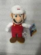 New Super Fire Mario (White) Plush Stuffed Toy 9" Jakks world of Nintendo NWT