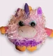 Unicorn Plushie (Purple-Pink) Round Whoorah Friends Stuffed Toy Plush 5" 
