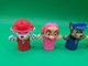 Nickelodeon Paw Patrol Finger Puppets Lot of 5 Kids Bath Toys