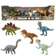 Kid Galaxy Dinosaurs On The Loose Set of 5 &bull; Fully Posable with Lights & Sounds