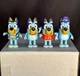 Bluey Mini Figures Lot of 4 &bull; Moose Toys Assorted Outfits & Accessories &bull; 2.5&ndash;3"
