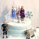 5pcs Frozen Princess Cake Toppers Elsa Olaf Anna Figures Set Disney Toy Topper