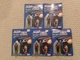 Lot of 5-Vintage-1988 Galoob-Lieutenant Geordi LaForge Figures-TNG-MOC