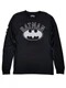 DC Comics Mens Black Batman Dark Knight Bat Symbol Long Sleeve T-Shirt