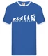 Evolution Of Man Spin - Mens Ringer - Fitness Class Gym Fit Spinning