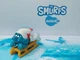 Smurfs Smurf Sled 40201 Smurf Bobsled Var. 2B Pejo&copy; W.Germany SchleichS emblem