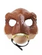 Jurassic World Brown Tyrannosaurus Rex Dinosaur Dino Mask - Camp Cretaceous NEW