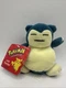Snorlax #143 Plush Beanie Pok&eacute;mon Nintendo Hasbro 1998 With Tags Vintage