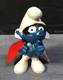 Vintage 1980s Spy Smurf 20008 - White Cape Underside PVC Figure Schleich HK COO