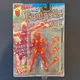 1992 MARVEL SUPER HEROES HUMAN TORCH MOC TOYBIZ ACTION FIGURE W/FIRE BALLS