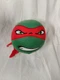 2014 Viacom 5" TEENAGE MUTANT NINJA TURTLES RAPHAEL HEAD BALL Plush Nickelodeon 