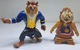 Cogsworth 3" Bendy Bendable Just Toys + 3 1/4" PVC BEAST Figure Disney figures