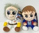 Phunny Plush Doc Brown BTTF Marty McFly Lot of 2 Plush 8" New with Tags Kidrobot