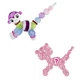 2-Pack Twisty Petz Ticklez Monkey - Includes 2 Collectible Petz: 1 You See, 1