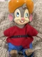 Vintage Mouse Plastic & Plush Fievel American Tail Goes West 1991 Applause