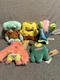Zuru Fuggler x Spongebob Patrick Gary Plankton & Squidward 5 New Keychain Plush