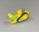 Dreamworks Turbo Snail Bulldozer Roller Racer Car Toy Yellow Racing Team MATTEL
