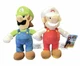 Super Mario Brothers Nintendo 9" Plush Toys FIRE MARIO and LUIGI. NEW