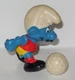 1978 Peyo Schleich Soccer Smurf # 20035 PVC figure SMURFS Vintage