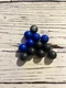 B-Daman Crossfire 12 Blue Black Marbles Replacement Pieces Parts Hasbro