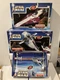 2001 Hasbro Star Wars AOTC LOT Jango Slave I & BLASTER,OBI WAN Starfighter MISB!