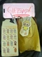 POP MART Labubu V4 The Monsters Pin For Love Alphabet Plush Pendant - Letter F