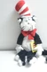 Manhattan Kids White Dr. Seuss Cat in The Hat Plush Soft Stuffed Toys 13.5"H