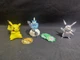 Pokemon Anniversary Pikachu Silver Jazwares 2021 + 3 McDonald's Toy Lot