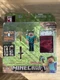 NEW Minecraft STEVE Overworld Survival Pack Series 1 Action Figure & Bed 2014