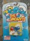 Vintage Smurf Schleich PVC Mini Bowling Smurf Figure 1995 In Package #20825 NOS