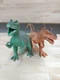Boley Dinosaurs Hard Rubber Figures toys 2 PCs Allosaurus & DILOPHOSAURUS Dino