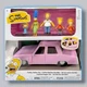 The Simpsons Family Sedan Set Jakks Pacific 2.5&rdquo; Figures Homer Bart Lisa Maggie
