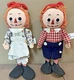 Vintage Knickerbocker Bend 'Em Raggedy Ann & Andy Dolls Figures Japan