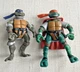 PLAYMATES 2004 TMNT MIKEY & DON 5'' ACTION FIGURES TEENAGE MUTANT NINJA TURTLES