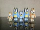 Lot Of 5 Bluey and Bingo Action Figure Toys Dad Mum Dog Moose