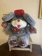 Dandee 18" Christmas Mouse Plush Musical Light Up Nose Gray Dan Dee Jingle Bells