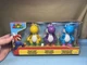 Super Mario world of nintendo YoshiFigure 3-Pack Yellow Purple Light-Blue New