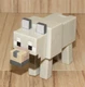 Minecraft Dennis the Wolf 3.5" Loose Action Figure Dog by Mattel 2020