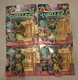 2021 Playmates  Retro Teenage Mutant Ninja Turtles Walmart Exclusive Lot Of 4