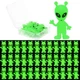 Entallor 30 Pcs Mini Alien Figures Glow in The 30 PCS, Fluorescent Green 