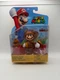 Super Mario 4" Raccoon Mario Figure Jakks Pacific Nintendo w/ Super Leaf New
